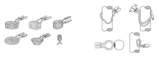 고주파 열처리는 코일 방식을 다양하게 배치하여 부분 열처리 효과를 얻을 수 있다.